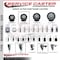 Service Caster 3.5'' Black Poly Swivel 1-1/4'' Expanding Stem Caster with Brake SCC-EX20S3514-PPUB-BLK-PLB-114 - alternate 4